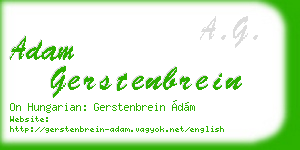adam gerstenbrein business card